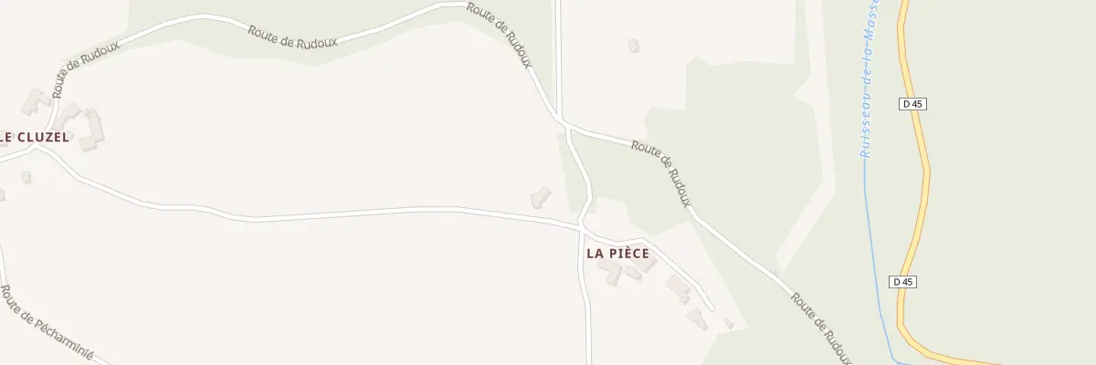 Plan du 94 Rte de la Pièce à Montcléra