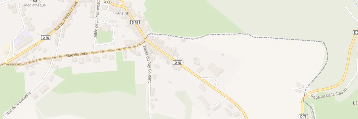 Plan du 25 Rte de Pompadour à Savignac-Lédrier