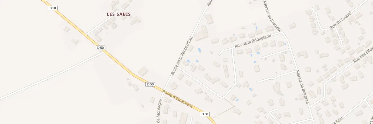 Plan du 1 Rue de la Briqueterie à Montech