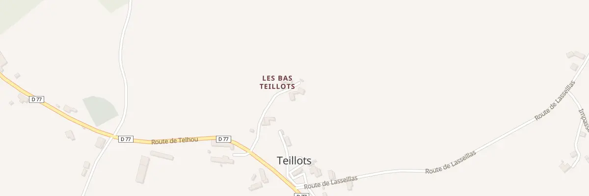 Plan du 4 Le Bourg à Teillots