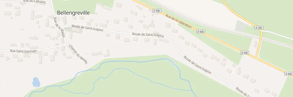Plan du 240 Rte de Saint Sulpice à Bellengreville