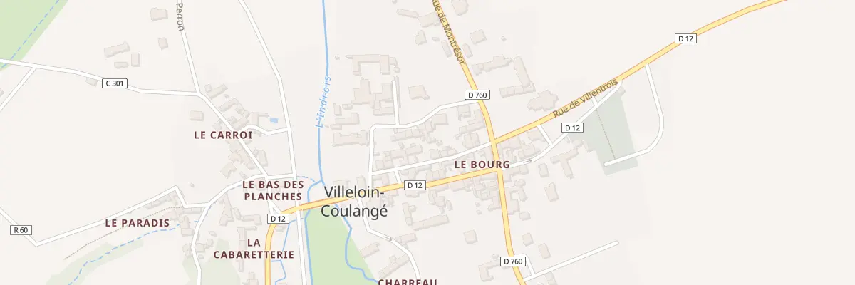 Plan du 10 Rue de l’Abbaye à Villeloin-Coulangé