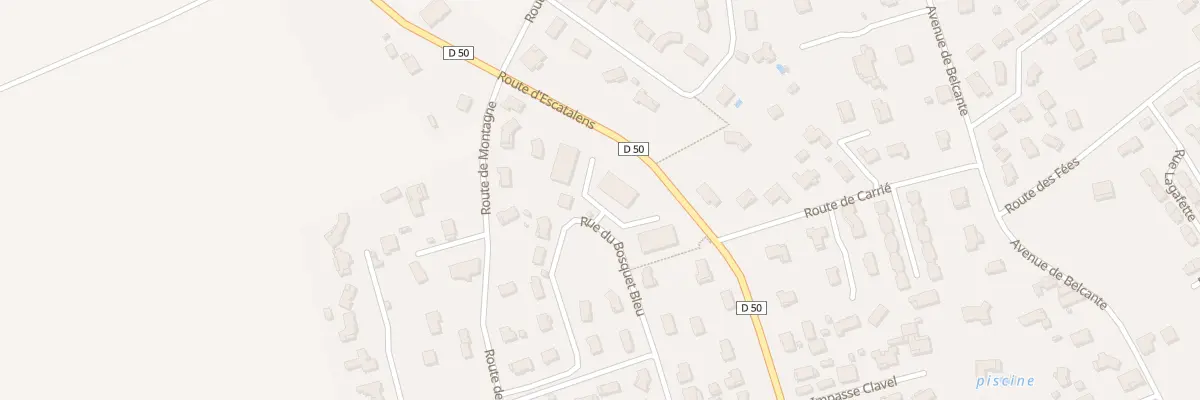 Plan du 13 Rue du Bosquet Bleu à Montech