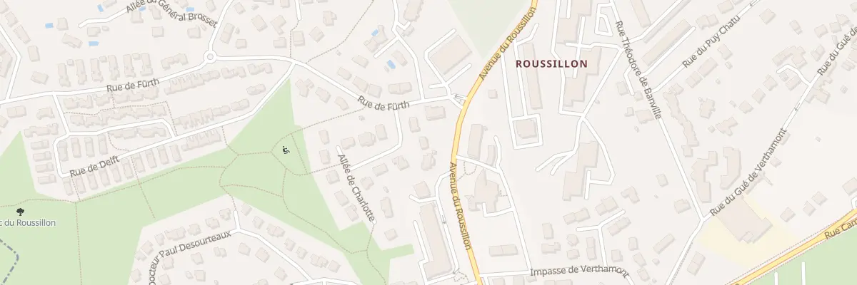 Plan du 3 All de Charlotte à Limoges