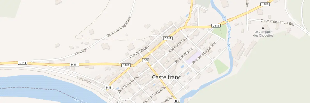 Plan du 13B Rue Notre-dame à Castelfranc