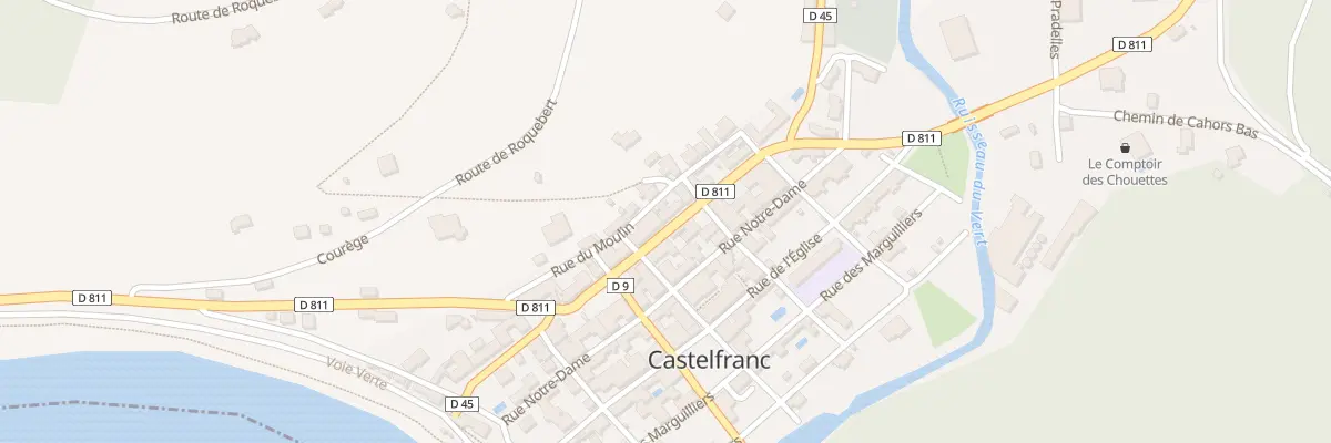 Plan du 17 Av de la Bastide à Castelfranc