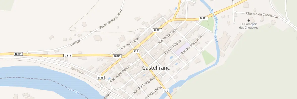 Plan du 13 Rue Notre-dame à Castelfranc