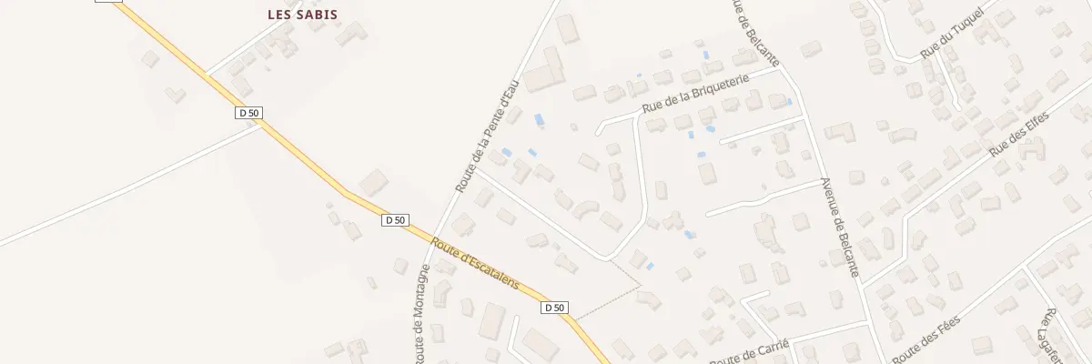Plan du 5 Rue de la Briqueterie à Montech