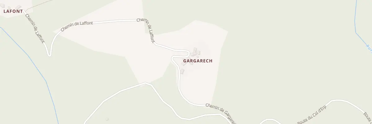 Plan du 185 Gargarech à Rivèrenert