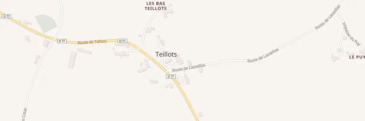 Plan du 3A Le Bourg à Teillots