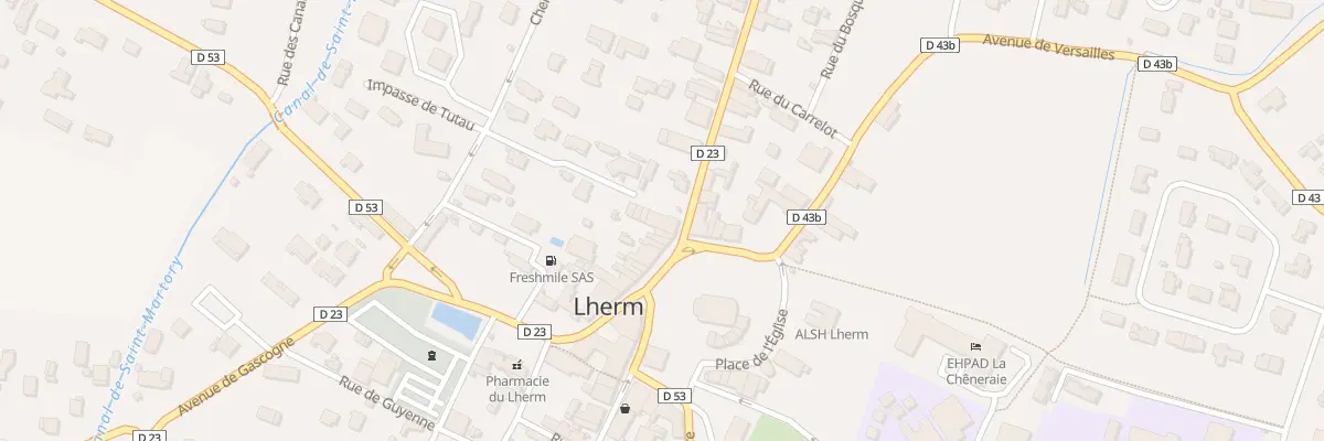 Plan du 1B Av de Toulouse à Lherm