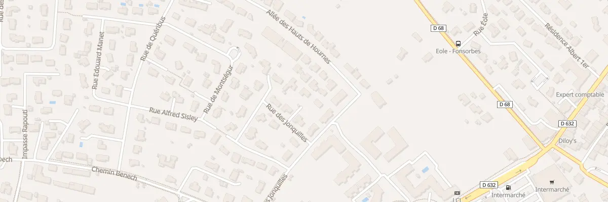 Plan du 6 Rue des Jonquilles à Fonsorbes