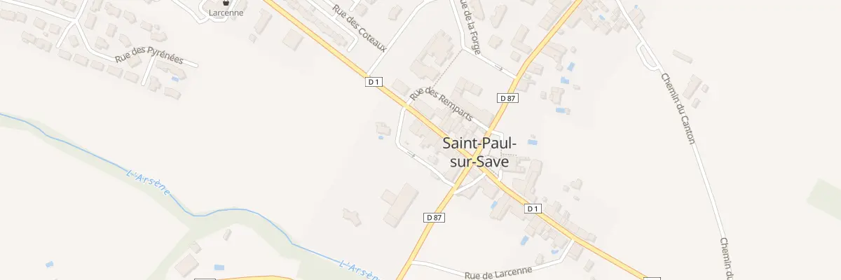 Plan du 13 Rte de Cox à Saint-Paul-sur-Save