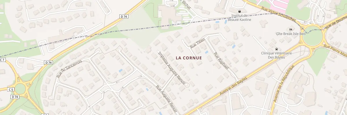 Plan du 12 Imp Auguste Renoir à Isle