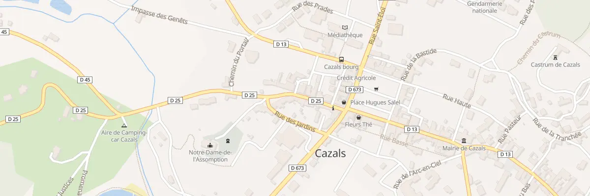 Plan du 5725F Rue de la République à Cazals