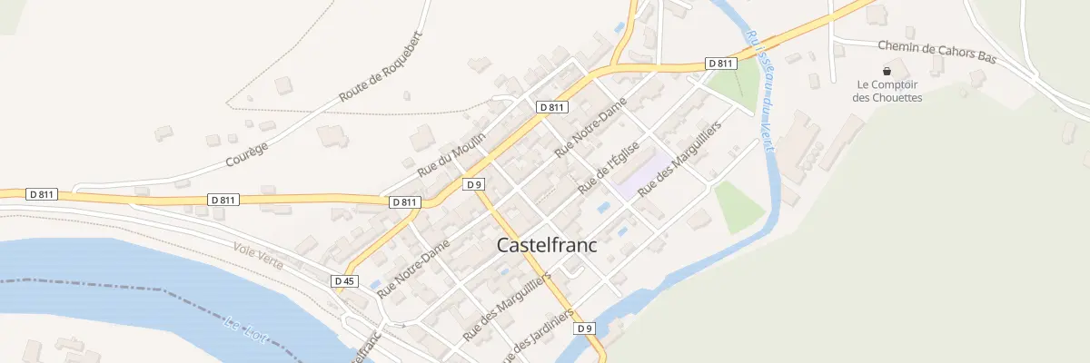 Plan du 18 Rue Notre-dame à Castelfranc