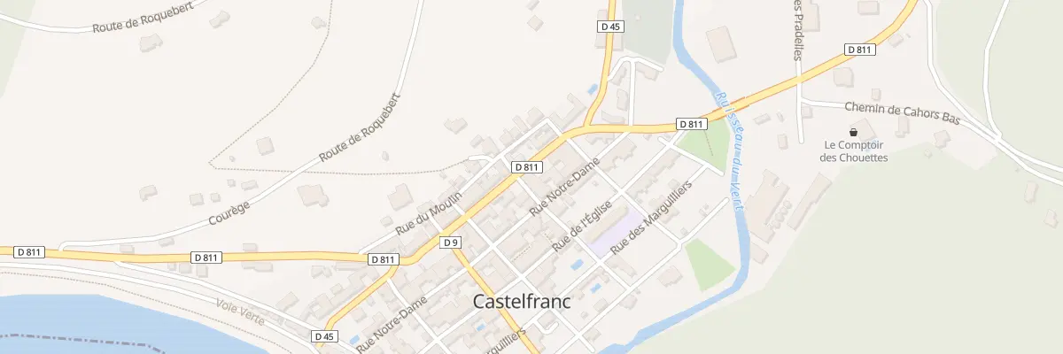 Plan du 8 Av de la Bastide à Castelfranc