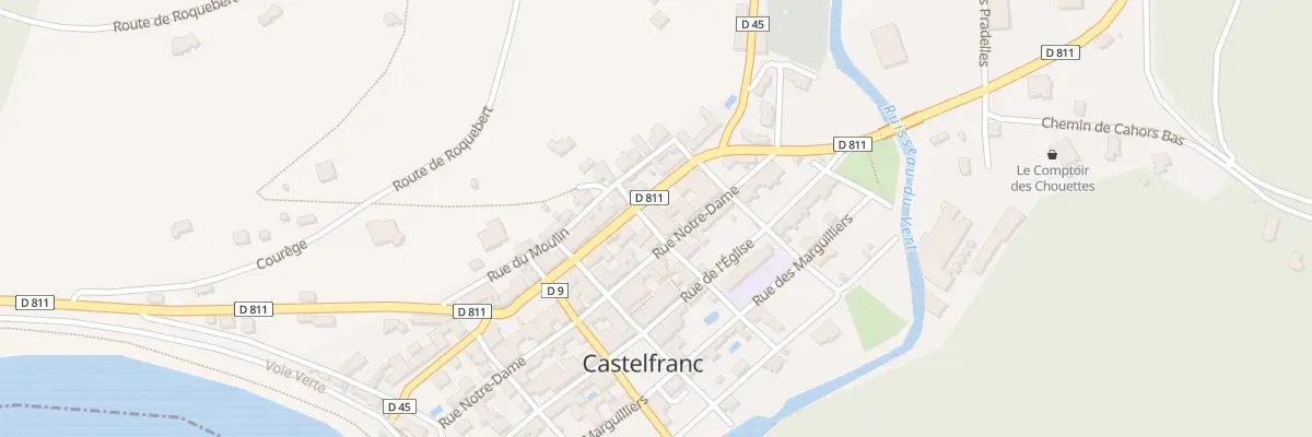 Plan du 6 Rue du Prieuré à Castelfranc