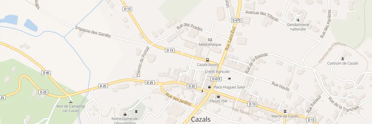 Plan du 5144 Notre-Dame à Cazals