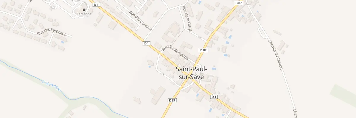 Plan du 3 Rue des Remparts à Saint-Paul-sur-Save