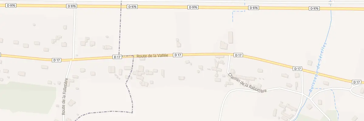 Plan du 40 Rte de la Vallée à Angé