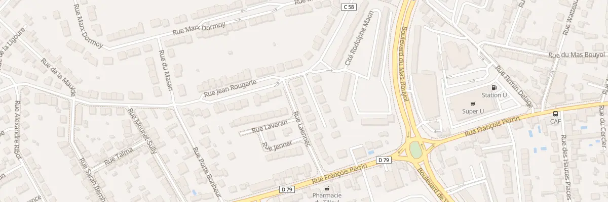 Plan du 18 Rue Laennec à Limoges