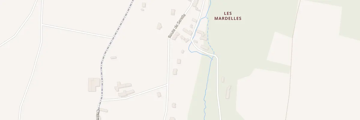 Plan du 7 Rte de Serelle à Angé