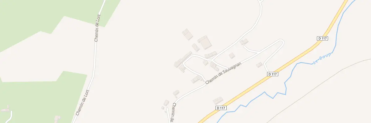 Plan du 435 Che de Sauvagnan à Lescure