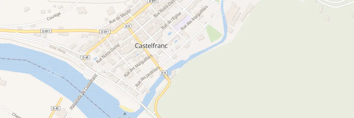 Plan du 6 Rue des Jardiniers à Castelfranc