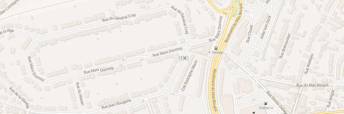 Plan du 15 Rue Marx Dormoy à Limoges