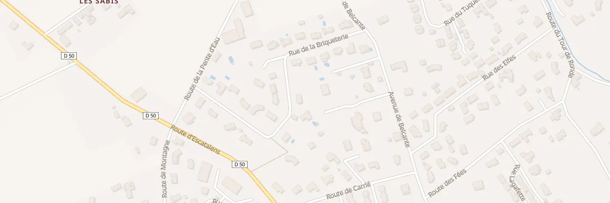 Plan du 18 Rue de la Briqueterie à Montech
