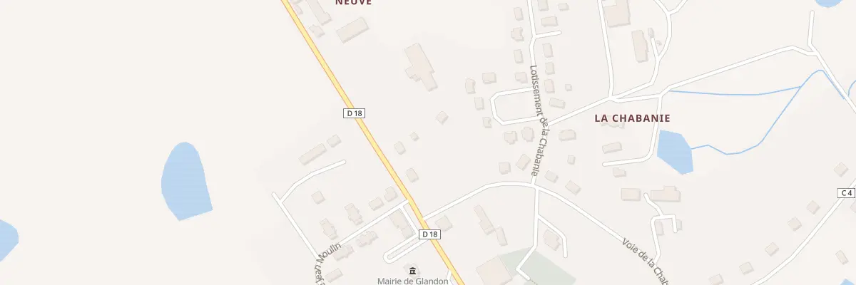 Plan du 22 Rue de St Yrieix à Glandon