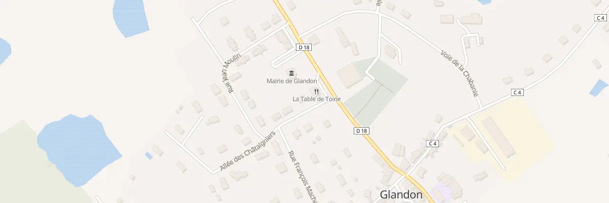 Plan du 4 All des Chataigniers à Glandon