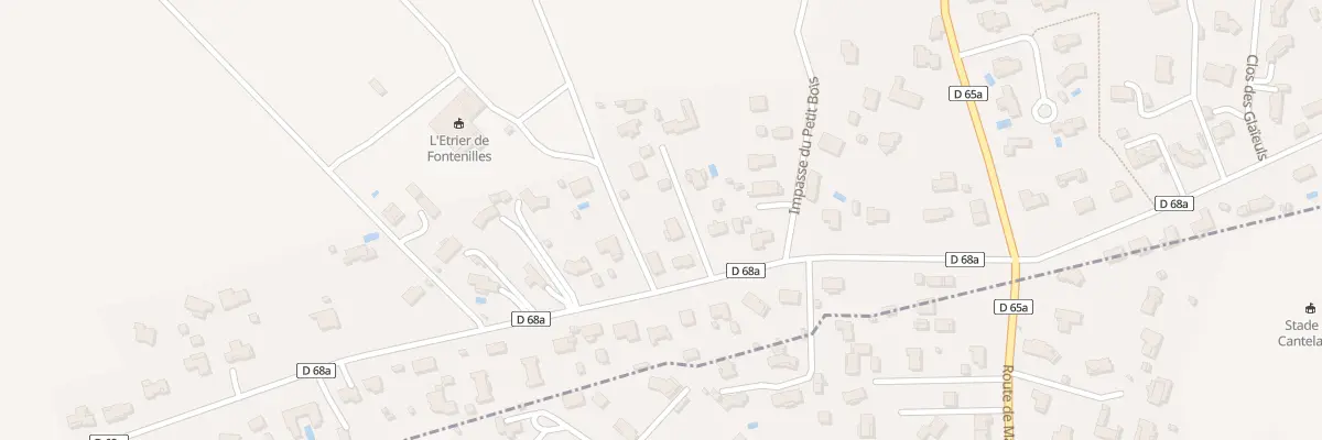Plan du 3 Imp des Mimosas à Fontenilles