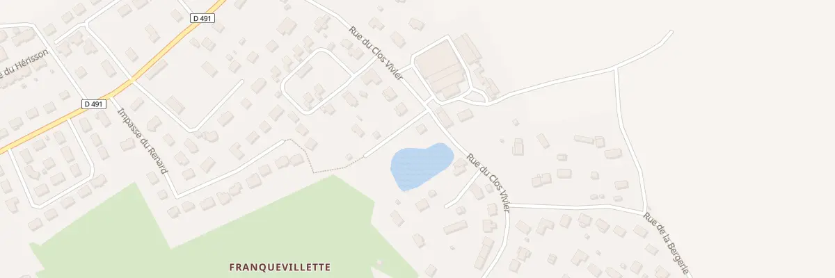 Plan du 593 Rue du Clos Vivier à Boos