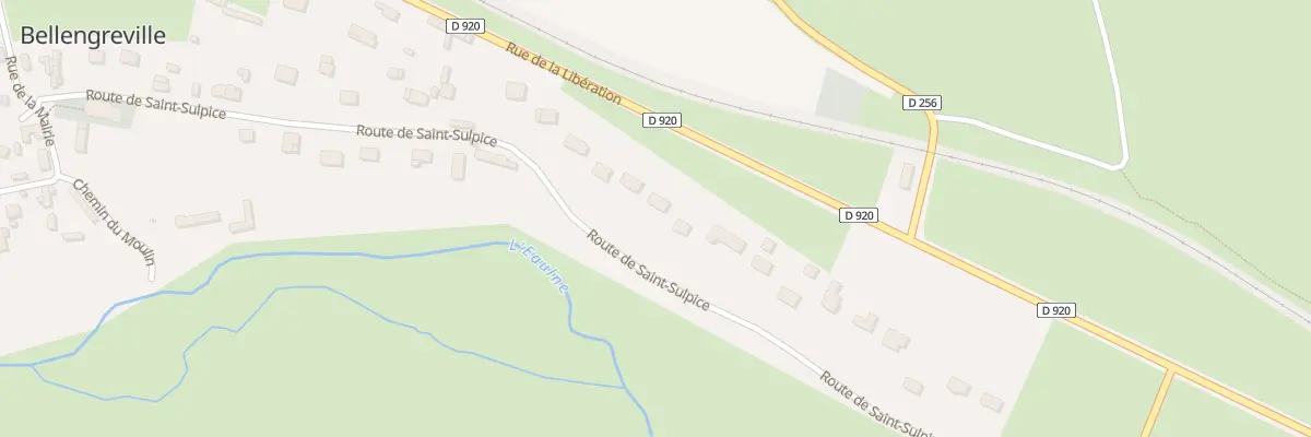 Plan du 421 Rte de Saint Sulpice à Bellengreville