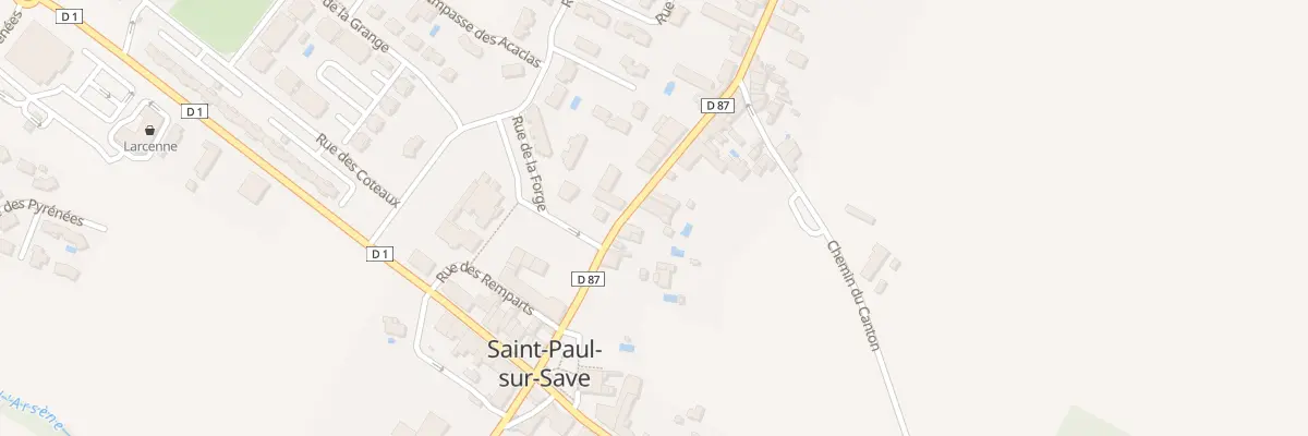 Plan du 8 Rte de Grenade à Saint-Paul-sur-Save