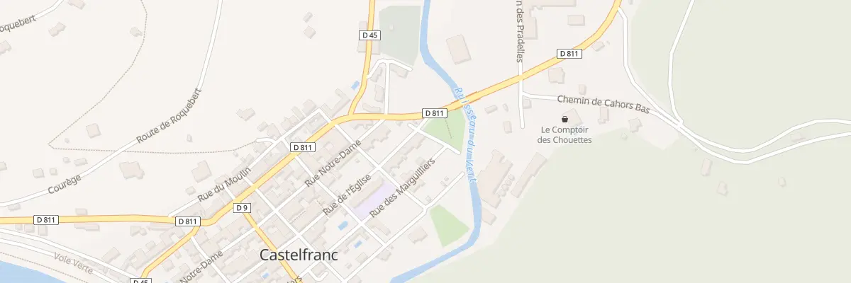 Plan du 1 Rue des Lavandières à Castelfranc
