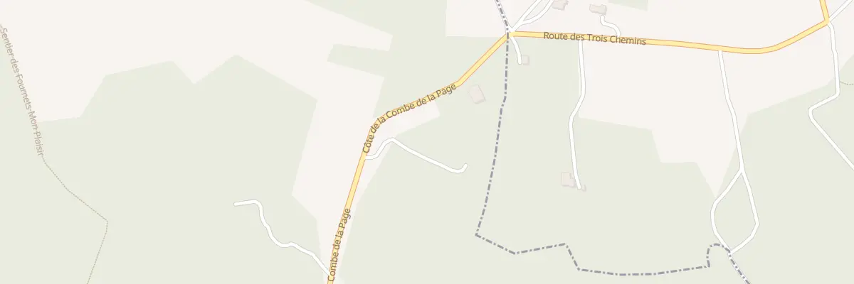 Plan du 940 Côte de la Combe de la Page à Bouzic