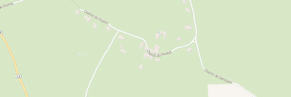Plan du 5000 Le Pouech à Lescure