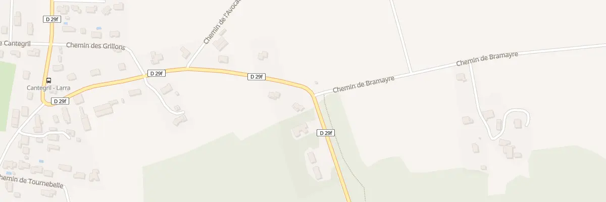 Plan du 29 Che de Cantegril à Larra