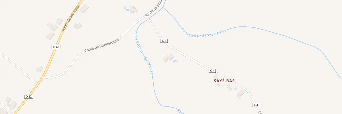 Plan du 1438 Che du Sayé-Bas à La Ville-Dieu-du-Temple