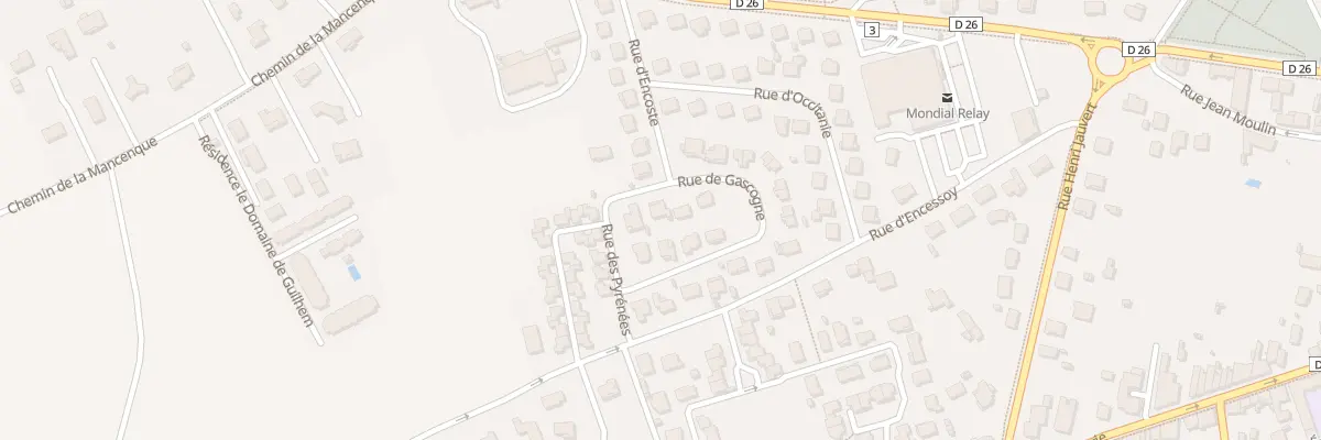 Plan du 1 Rue des Pyrénées à Verdun-sur-Garonne
