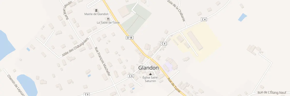 Plan du 4 Rue de Saint-Yrieix à Glandon