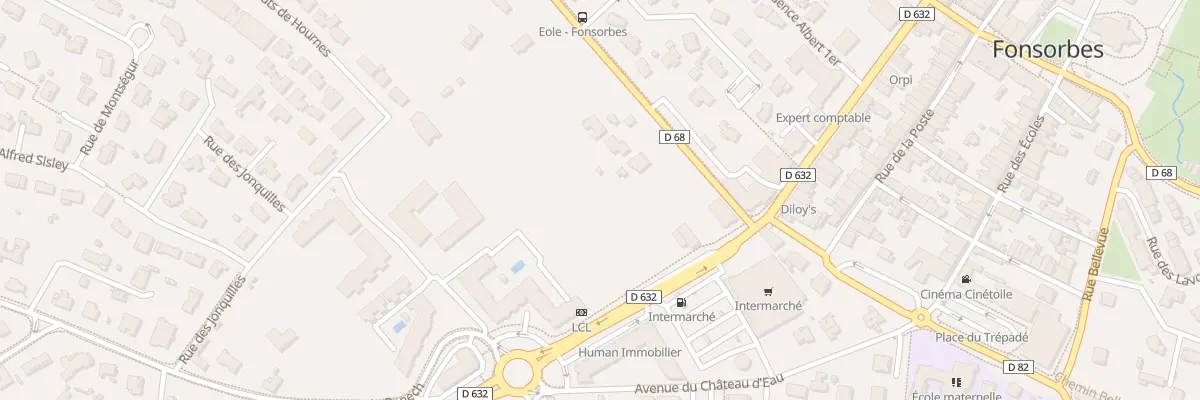 Plan du 93 Rte de Fontenilles à Fonsorbes