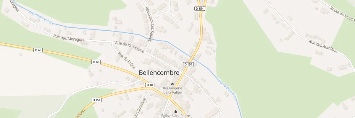 Plan du 2 Rue de l’Audience à Bellencombre