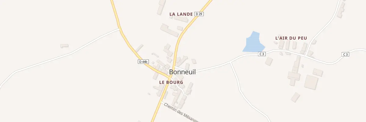 Plan du 5012 Le Bourg à Bonneuil