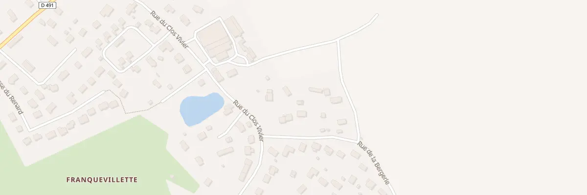 Plan du 500 Rue du Clos Vivier à Boos