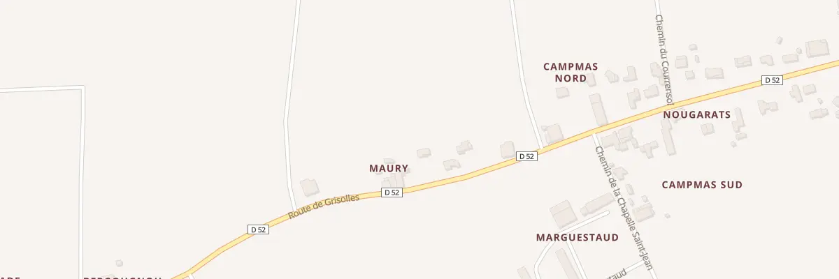 Plan de Maury à Aucamville