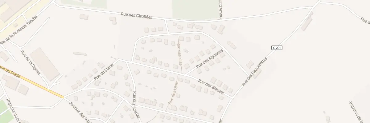 Plan du 1 Rue des Myosotis à Saint-Yrieix-la-Perche